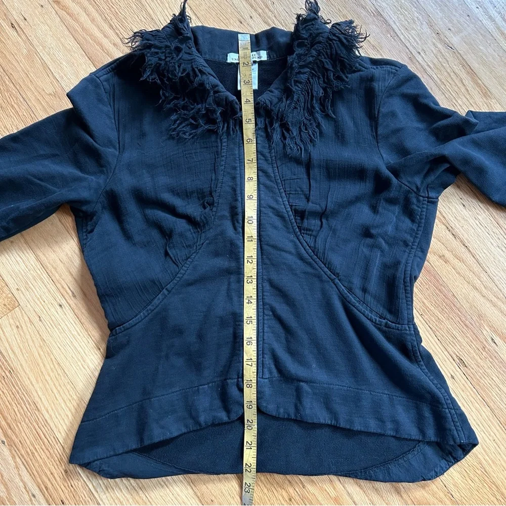 Prairie Underground Black Sweatshirt, 3/4 Length Sleeves - Picture 8 of 8